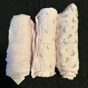 Floral Pink Swaddle Blankets
